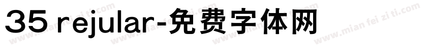35 rejular字体转换